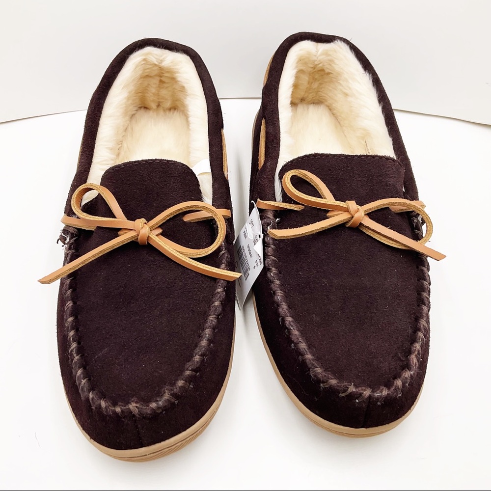 🆕{J. Crew} Suede Faux-Shearling Moccasins
